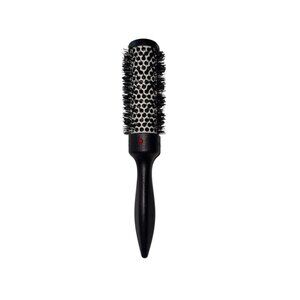 Denman D74 The Thermoceramic Hot Curl Hair Brush Small Black Silver Bristles NEW